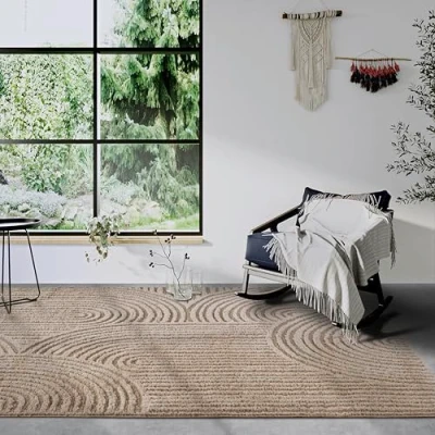Abbildung von ELLE DECORATION Hochflor Teppich »Chappe«, rechteckig, 18 mm Höhe, Hochflor, Shaggy, flauschig, weich, Langflor, modern, Hoch Tief Effekt