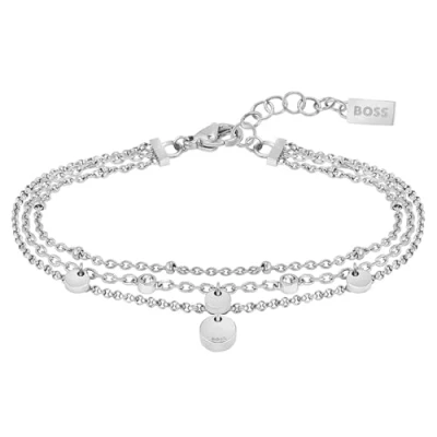 Abbildung von BOSS Kristall Armband, Damen, Größe: One Size, Silber