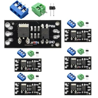 Abbildung von GERUI 6 Stück LR7843 FR120N D4184 MOSFET Steuermodul 30V 161A 100V 9.4A 40V 50A 3V oder 5VSignal 4VSignal MOS Röhre Feldeffektröhrenmodul Ersatzrelais fürArduino (FR120N)