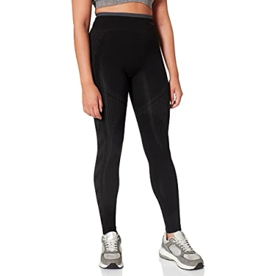 Abbildung von hummel Damen Hml Smu Seamless Tights Leggings, Black/Asphalt, S Slim EU
