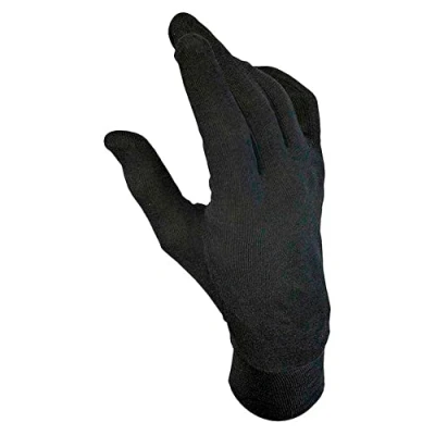 Abbildung von Dainese Silk Underglove, Motorrad Innenhandschuhe Seide, Schwarz, L