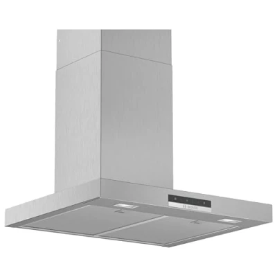 Abbildung von Bosch DWB66DM50 Serie 4 Wandesse, 60 cm breit, Um &amp; Abluft, Made in Germany, LED Beleuchtung gleichmäßige Ausleuchtung, DirectSelect intuitive Bedienung, 3 Leistungs 1 Intensivstufe