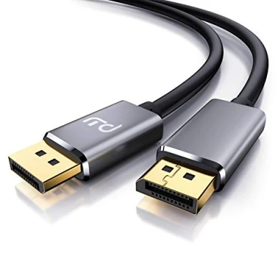 Abbildung von CSL 8k Displayport Kabel 1m auf DP 1.4 7680 x 4320 60Hz 3840 2160 120Hz 1920 1200 240Hz Bandbreite bis zu 32,4 Gbit s HBR3, DSC 1.2, HDR 10