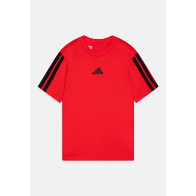 Abbildung von adidas Performance TEE Junior Unisex Tshirt print für Kinder, Größe: 176, Pure ruby/black