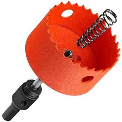 Abbildung von KSP Tec Lochsäge 80mm Dosenbohrer für Hohlwanddosen mit Auswerfer Bohrkrone Lochkreissäge Steckdosenbohrer Einbaustrahler (80mm)