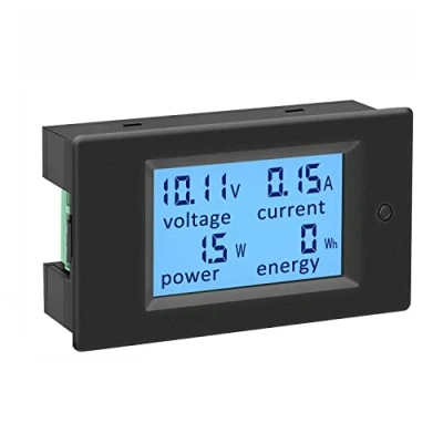 Abbildung von KETOTEK Voltmeter Amperemeter DC 6,5 100V 100A Digitaler Stromzähler Spannungsmesser Stromprüfer Energiemessgerät Leistungsmesser Spannung Strom Anzeige Volt Ampere Panel LCD (ohne Shunt)