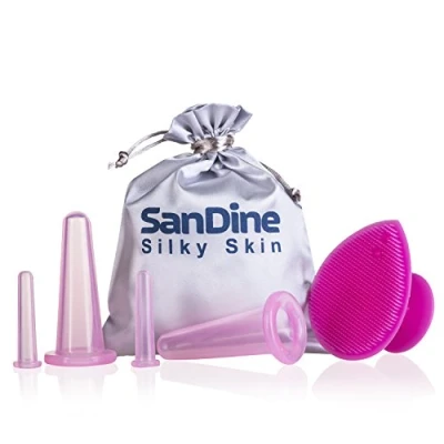 Abbildung von Facial Cupping Set Schröpfen Gesicht Face Therapy for Gesichts Schröpfkopf Therapieset Anti Cellulite Therapie Silikon von Sandine
