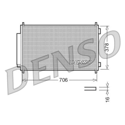 Abbildung von DENSO DCN40002 Klimakondensator mit Trockner 706x378x16 R 134a 706 HONDA: CR V 3