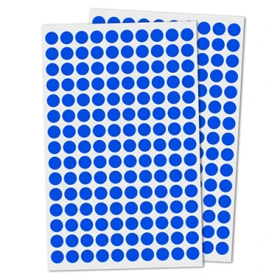 Abbildung von 3000 Stück, 10mm Klebepunkte Runde Punktaufkleber Etiketten Markierungspunkte Blau