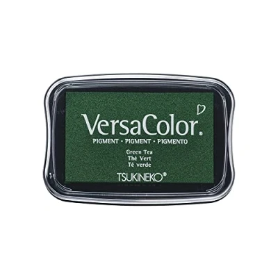 Abbildung von Rayher Hobby 29017446 Tsukineko Versa Color Pigment Stempelkissen, green tea, 9,6 x 6,3 1,8 cm, Tinte auf Wasserbasis