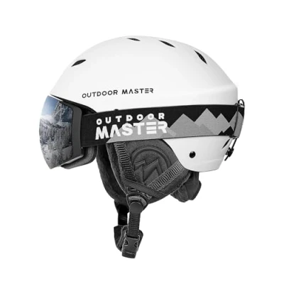 Abbildung von OutdoorMaster Skihelm Set,Kelvin mit Skibrille PRO Snowboard Helm Set für Männer, Frauen &amp; Jugend