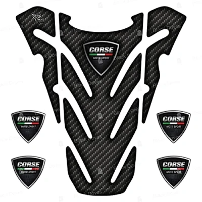 Abbildung von Harzkleber Tankpad Schutz kompatibel mit Ducati MONSTER 696 796 821 1100 Tank...