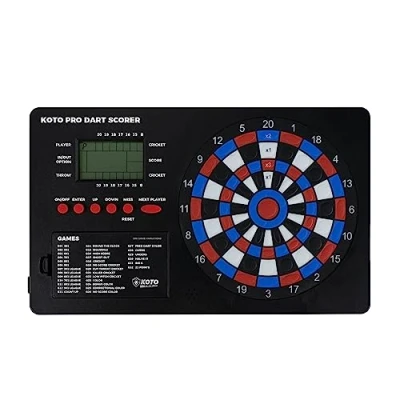 Abbildung von KOTO Pro Dart Scoreboard, Spiele, Anzeigetafel inkl. 32 Spielstandsanzeige &amp; Befestigungsmaterial, für 8 Spieler, batteriebetrieben, Elektronischer Scorer Elektronische