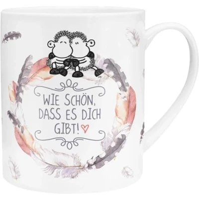 Abbildung von Sheepworld XL Tasse Motiv &quot;Schön&quot; Große aus Porzellan, Jumbo Tasse, 60 cl, mit Spruch Geschenk, Freund, Freundin 45397
