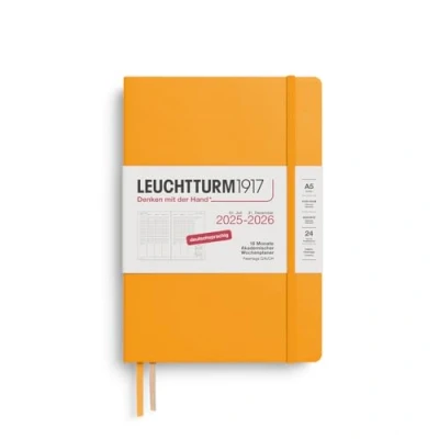 Abbildung von LEUCHTTURM1917 372636 Akademischer Wochenplaner Medium (A5) 2026, 18 Monate 07.2025 12.2026, Hardcover, Rising Sun, Deutsch