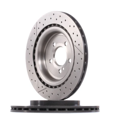 Abbildung von BREMBO COATED DISC LINE 09.B788.11 Bremsscheibe 330 22 5 innenbelüftet, geschlitzt/gelocht beschichtet hochgekohlt mit Schrauben