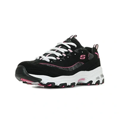 Abbildung von Skechers Damen Sneaker D&#039;Lites ME TIME Schwarz/Pink, Schuhgröße:EUR 37