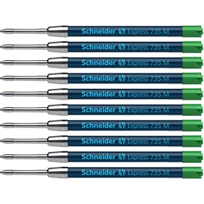 Abbildung von Schneider Express 735 M Internationale Großraummine (ISO 12757 2 G2, dokumentenecht) 10er Packung grün
