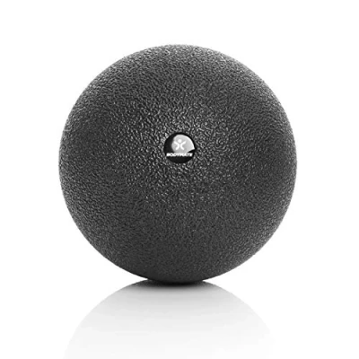 Abbildung von BODYMATE Großer Faszien Ball Durchmesser 12cm Schwarz, Selbstmassage für Faszientraining Massagebälle Fuß Rücken Arm Massage Triggerball