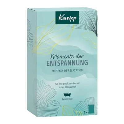 Abbildung von Kneipp Geschenkset Momente der Entspannung ausgewählte Badekristalle Bestseller (3 x 60g): Tiefenentspannung, Pur und Goodbye Stress kleine Aufmerksamkeit ideales Mitbringsel