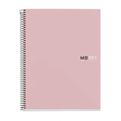 Abbildung von Miquelrius Notizbuch A5 (148 x 210 mm), Notebook The Original Colours, 80 Blatt 90 g/m² und 1 Farbstreifen, Raster 5 mm, 2 Loch Stanzung, Hardcover, Farbe Sand