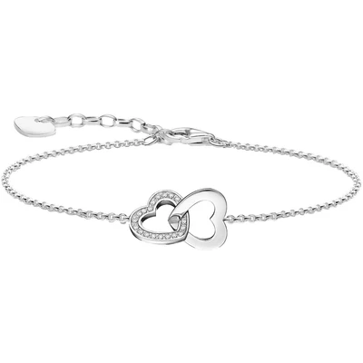 Abbildung von Thomas Sabo Armband mit verschlungenen Herzen vergoldetes Silber A2163 051 14