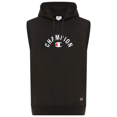 Abbildung von Champion Icons Sleeveless Hoodie WITH Central LOGO Kapuzenpullover, Herren, Größe: Medium, Black