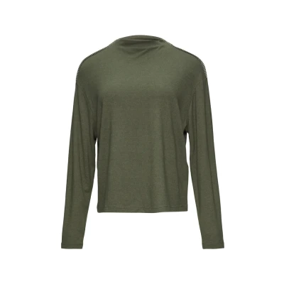 Abbildung von s.Oliver Longsleeve AUS GEBÜRSTETEM Jerseystrick Langarmshirt, Damen, Größe: 36, Olivgrün
