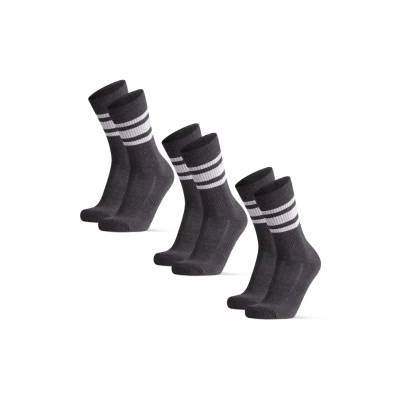 Abbildung von Danish Endurance Tennis Performance CREW 3 PACK Sportsocken, Größe: 43 47, Black white