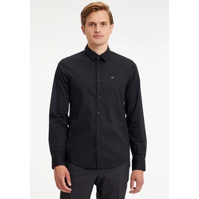 Abbildung von Calvin Klein Stretch SLIM Shirt Businesshemd, Herren, Größe: 3XL, Black