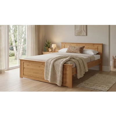 Abbildung von OTTO home Massivholzbett "Hugo, FSC zertifiziert, Landhausstil, zeitlos und edel" auch als Super Sparset inklusive Schubkästen auf beiden Seiten, Stauraumbett, extra belastbar, Made in EU, viele Breiten