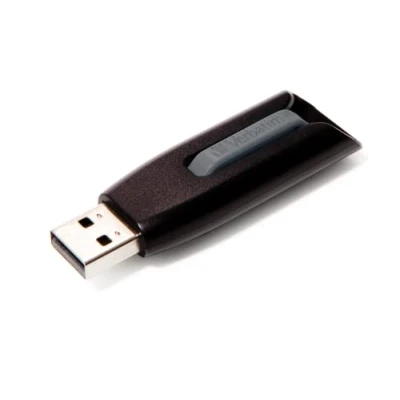 Abbildung von Verbatim Store &#039;n&#039; Go V3 USB Stick, 3.2 Gen1, 64 GB, Speicherstick mit Schiebemechanismus, 3 SuperSpeed Schnittstelle, externer Speicher für Laptop Notebook &amp; Co, schwarz