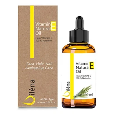 Abbildung von Oïléna 100% Natürliches Vegan Vitamin E Öl Anti Aging Gesichtspflege Feuchtigkeitsspender Sonnenbrandschutz Körperpflege Haarpflege, 100 ml
