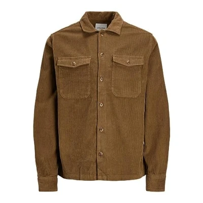 Abbildung von Jack &amp; Jones Jjeclassic Melange LS SN Hemd, Herren, Größe: Small, Seal brown