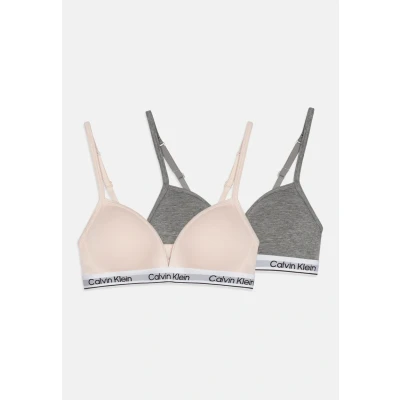 Abbildung von Calvin Klein Underwear Triangle 2 PACK Bustier für Kinder, Größe: 128 140, Silver peony/grey heather