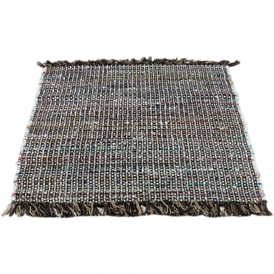 Abbildung von Luxor Living Teppich Frida Baumwolle Naturfaser Handgewebt Handwebteppich braun, 60 x 120 cm