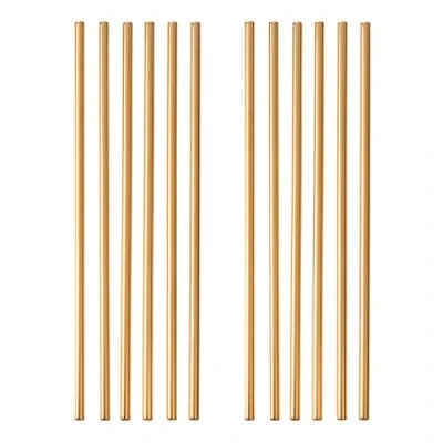 Abbildung von GRÄWE Strohhalme, 12er Set, silberne Trinkhalme aus Edelstahl, spülmaschinengeeignet, wiederverwendbar Metall Strohhalm,