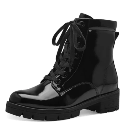 Abbildung von Jana Damen 8 25263 43 Stiefelette, Schwarz Lack, 38 EU