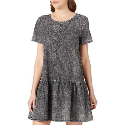 Abbildung von Noisy may Damen NMEMILIA S/S Dress BI036MG BG NOOS Kleid, Medium Grey Denim, S