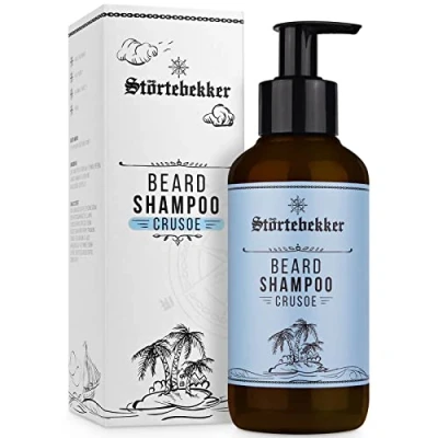 Abbildung von Störtebekker® Premium Bartshampoo Herren 200ml Bart Shampoo für die tägliche Bartpflege Optimale Reinigung und Pflege den Ergiebiger Schaum Beard Wash Männer Geschenkidee