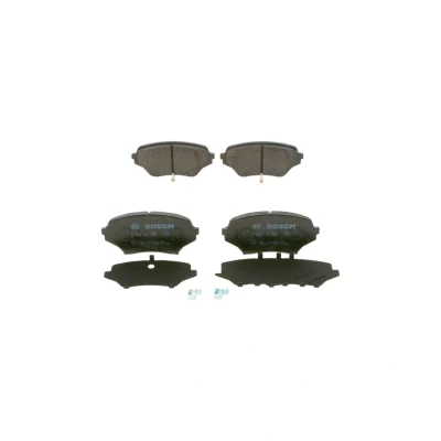 Abbildung von BOSCH 0 986 494 322 Bremsbelagsatz Low Metallic mit akustischer Verschleißwarnung Anti Quietsch Blech, Montageanleitung MAZDA: MX 5 3