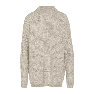 Abbildung von QS Weicher MIT Struktur Strickpullover, Damen, Größe: Large, Helles beige