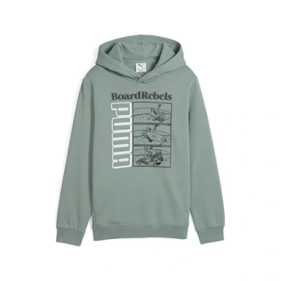 Abbildung von Puma MID 90S Kapuzenpullover für Kinder, Größe: 152, Green moon