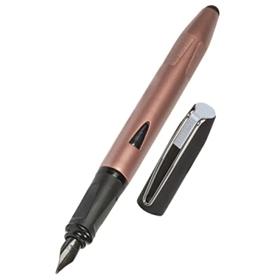 Abbildung von Online Füller Switch Plus, Patronen &amp; Touchpen in einem, für Tablets Smartphones, Multifunktions Stift inkl. Kombi Tintenpatrone, Rosegold, Iridiumfeder, Federstärke M
