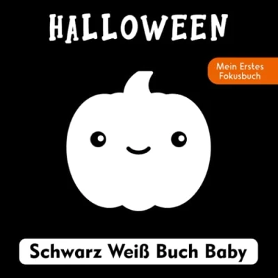 Abbildung von Halloween. Schwarz Weiß Buch Baby. Mein Erstes Fokusbuch: Kontrastbuch