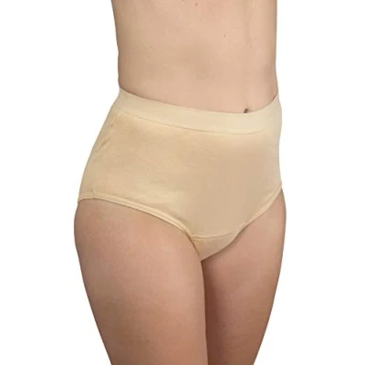 Abbildung von Hydas waschbarer Schutzslip bei Inkontinenz mit integrierter Saugeinlage, Gr. 50/52, beige
