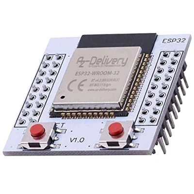 Abbildung von AZDelivery ESP32 WLAN WiFi Modul mit gratis Adapterplatte kompatibel Arduino und Mikrocontroller inklusive E Book!