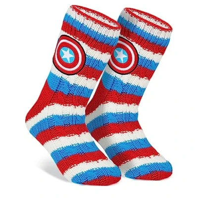 Abbildung von Marvel Kuschelsocken Herren Avengers Winter Socken Jungen Teenager Anti Rutsch (Mehrfarbig)