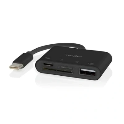 Abbildung von Nedis USB Hub 1x C A / 4 Port Port(s) 2.0 Stromversorgung über SD &amp; MicroSD