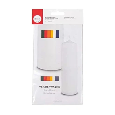 Abbildung von Rayher HOBBY 3102200 Verzierwachs Basis Töne, Set 6 Verzierwachsplatten, Farben sortiert, je 20 x 6,5 cm, Wachs zum Kerzen verzieren, Kerzenwachs, Wachsfolie